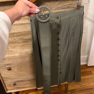 Backyard Roses midi skirt